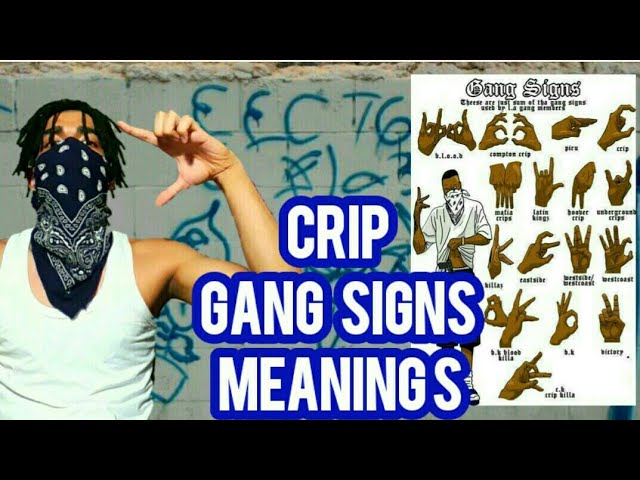 crip gang hand signs