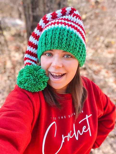 crochet elf hat