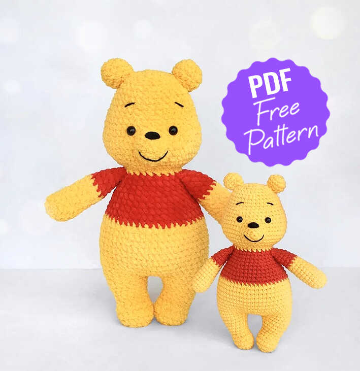 crocheted winnie the pooh