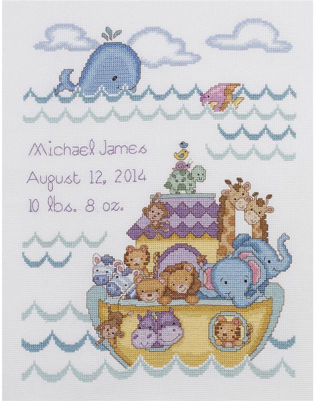 cross stitch noahs ark