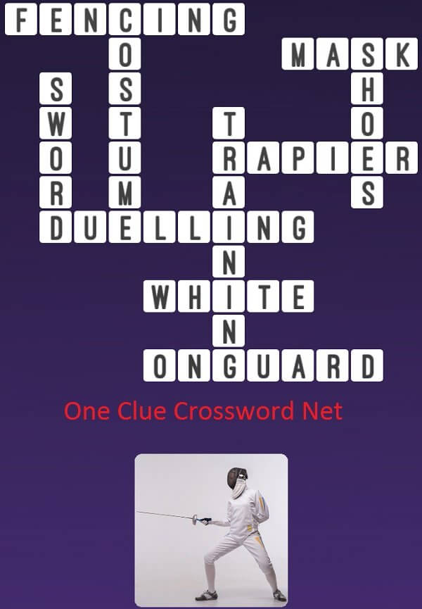 crossword clue fencing sword