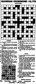 crossword clue herald