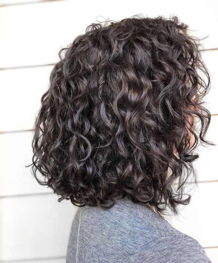 curly hair long bob cut