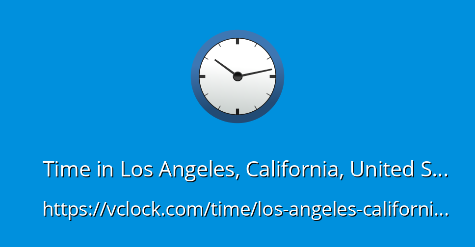 current time in california