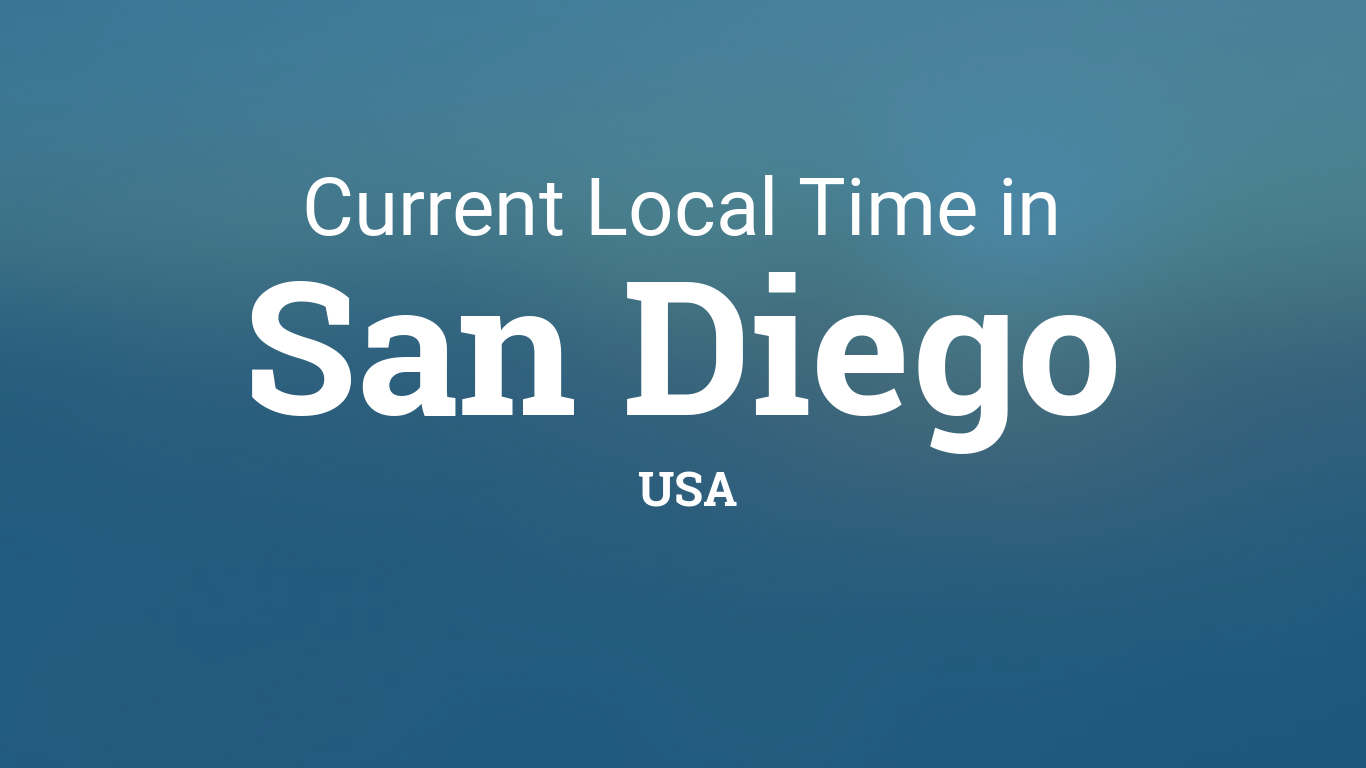 current time in san diego