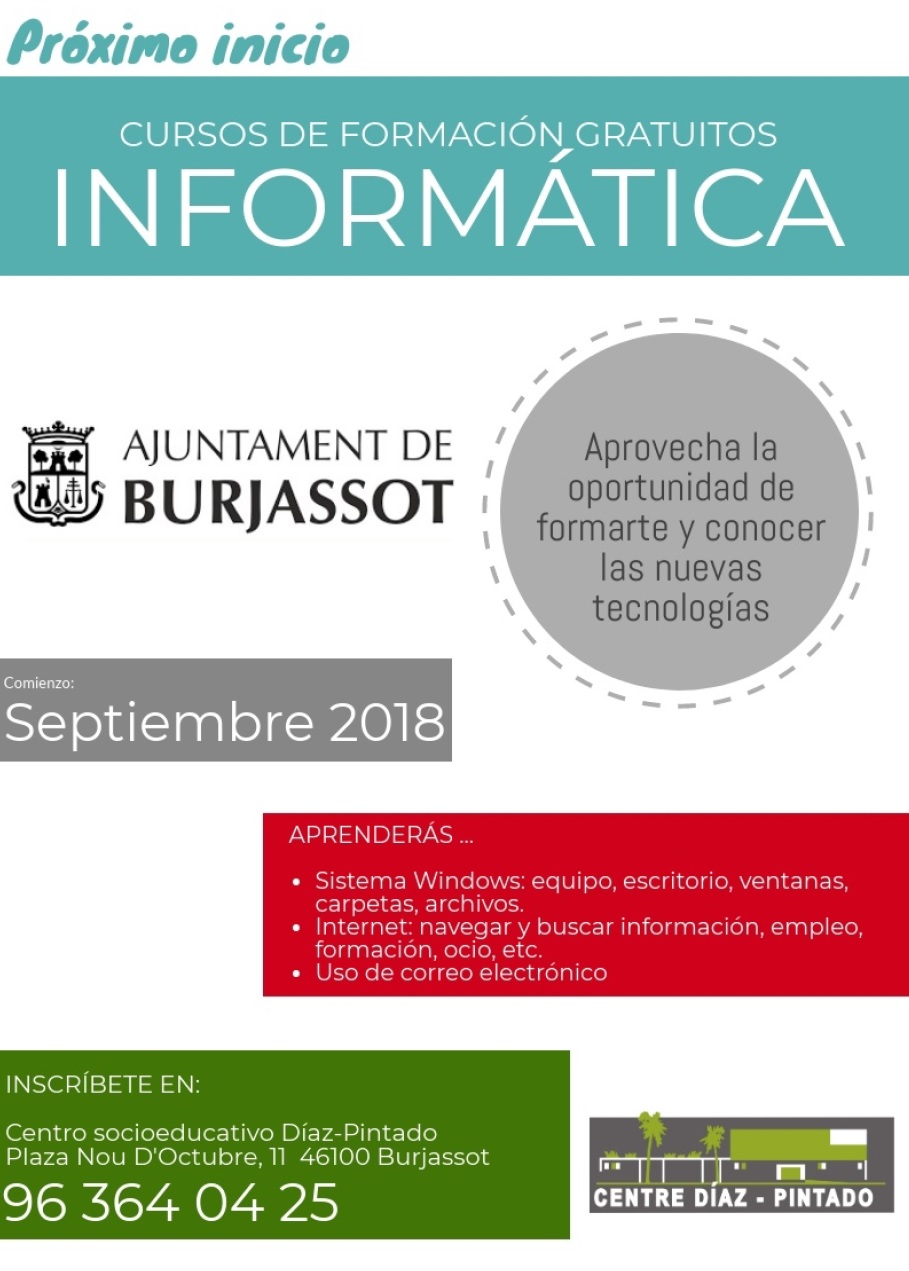 cursos gratuitos en burjassot