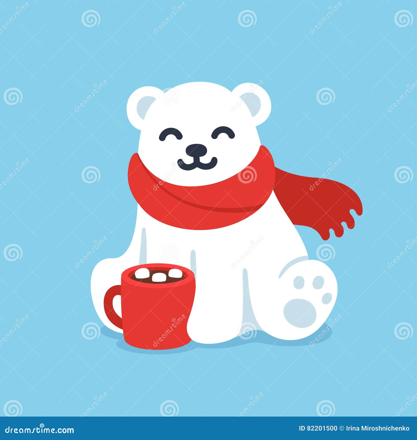 cute polar bear cartoon