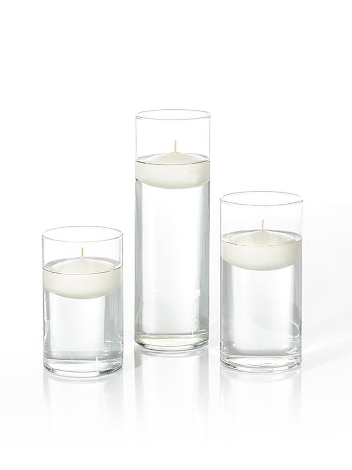 cylinder vases for floating candles