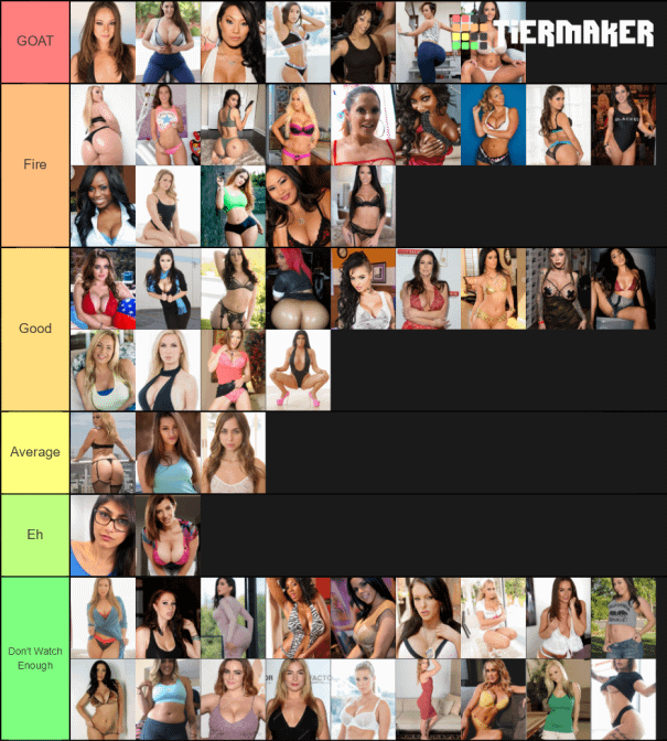 pornstar tier list