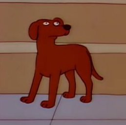 dog in the simpsons