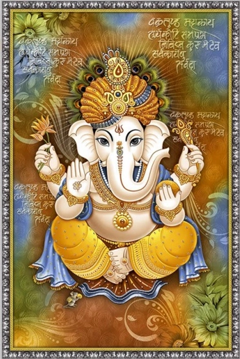 main door ganesh tiles