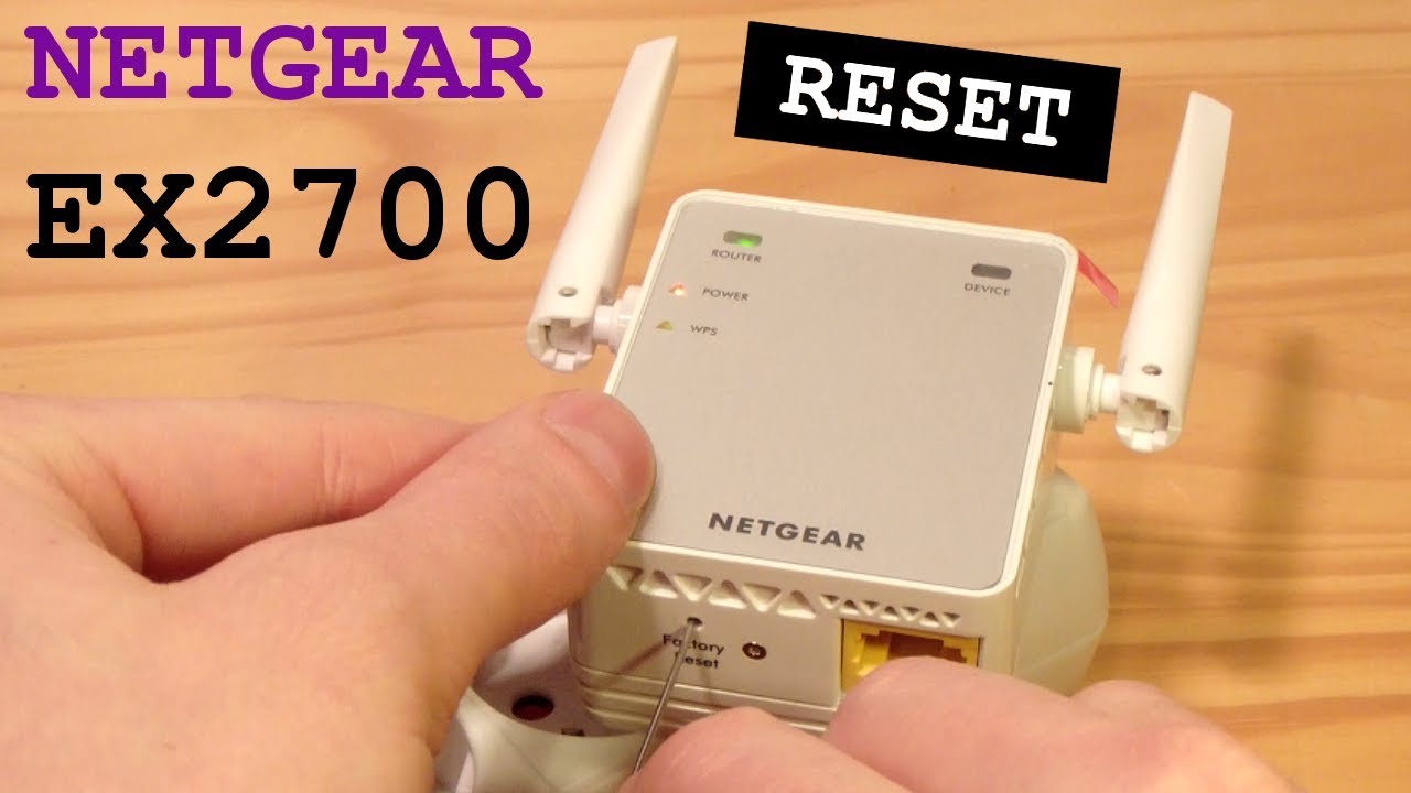 reset netgear wifi extender