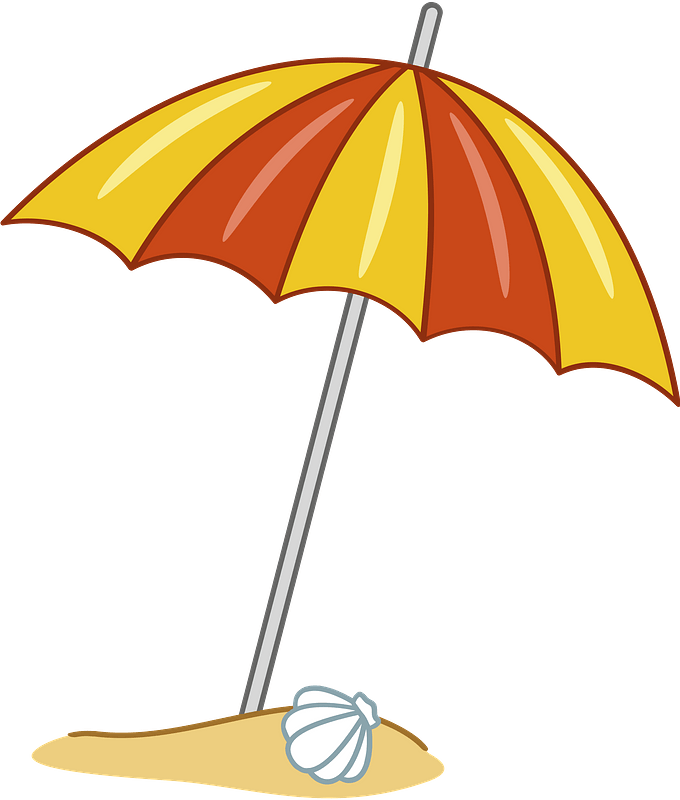 beach umbrella clipart