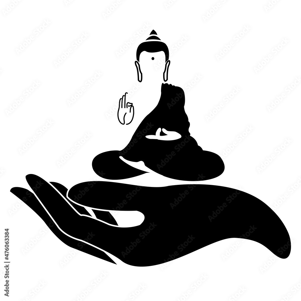 lord buddha hand logo