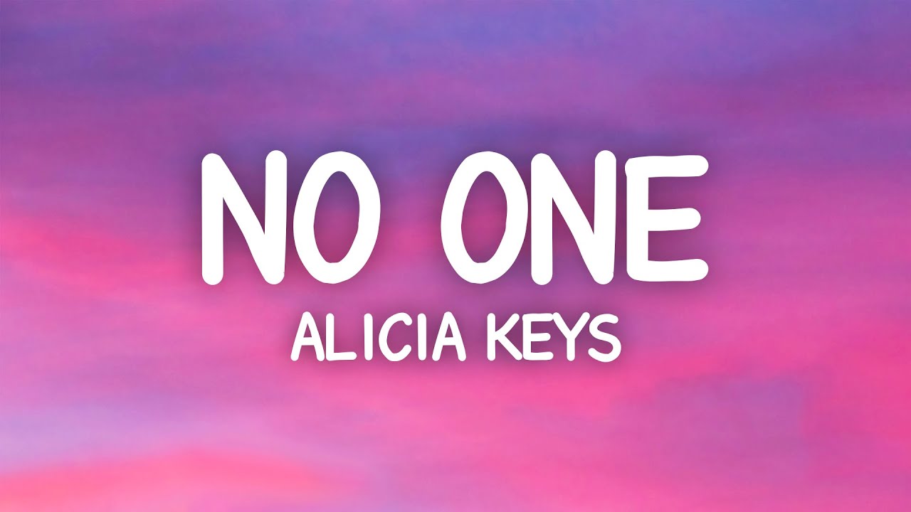 letras de alicia keys no one