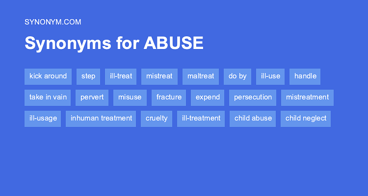 synonym for abusive