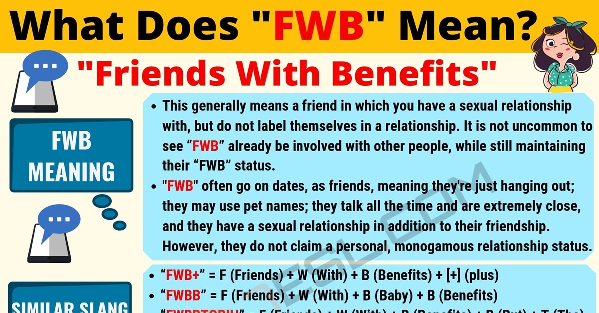 what does fwb mean in text