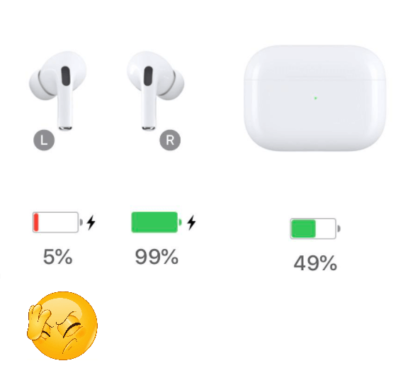 one airpod not charging in case