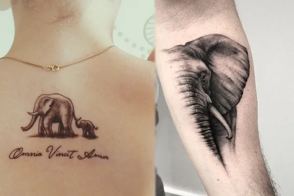 tatuajes con elefantes