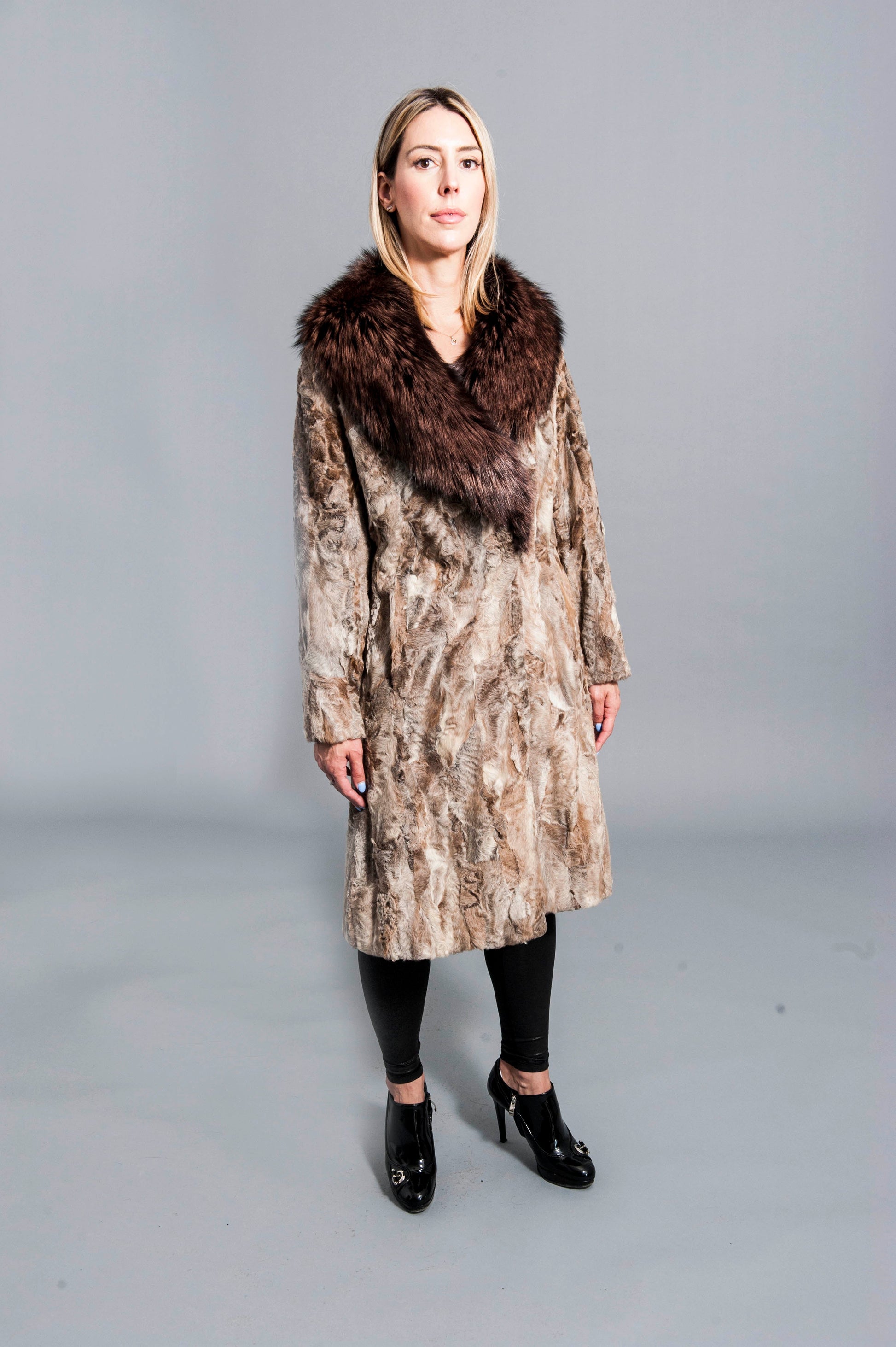 persian lamb fur coat