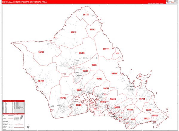 hawaii postal code honolulu