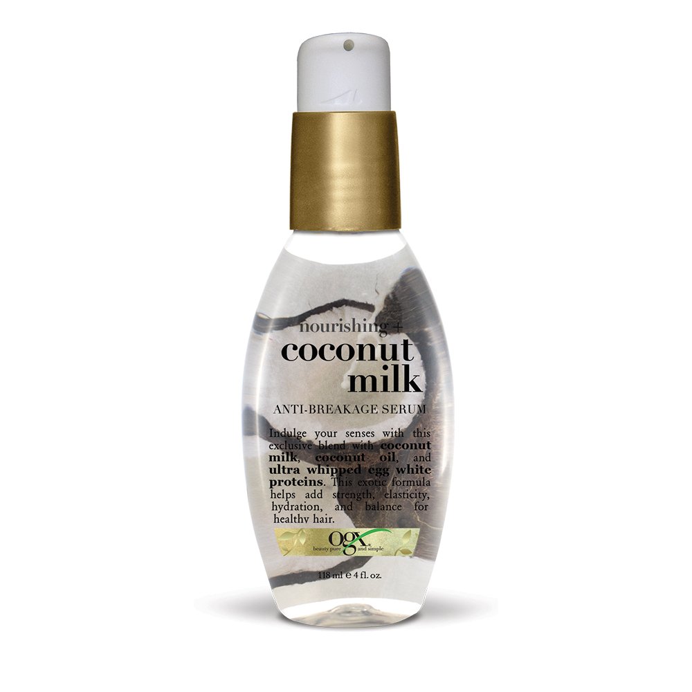 ogx nourishing coconut milk anti breakage serum review