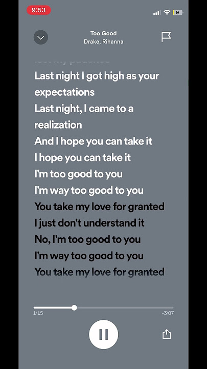 too good to you lyrics