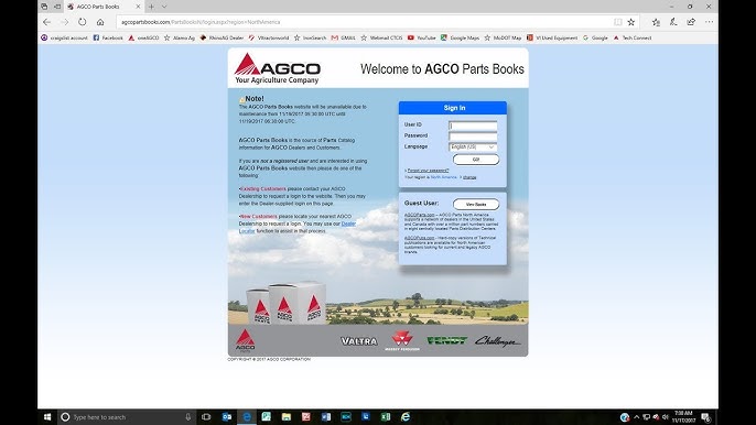 agco parts book