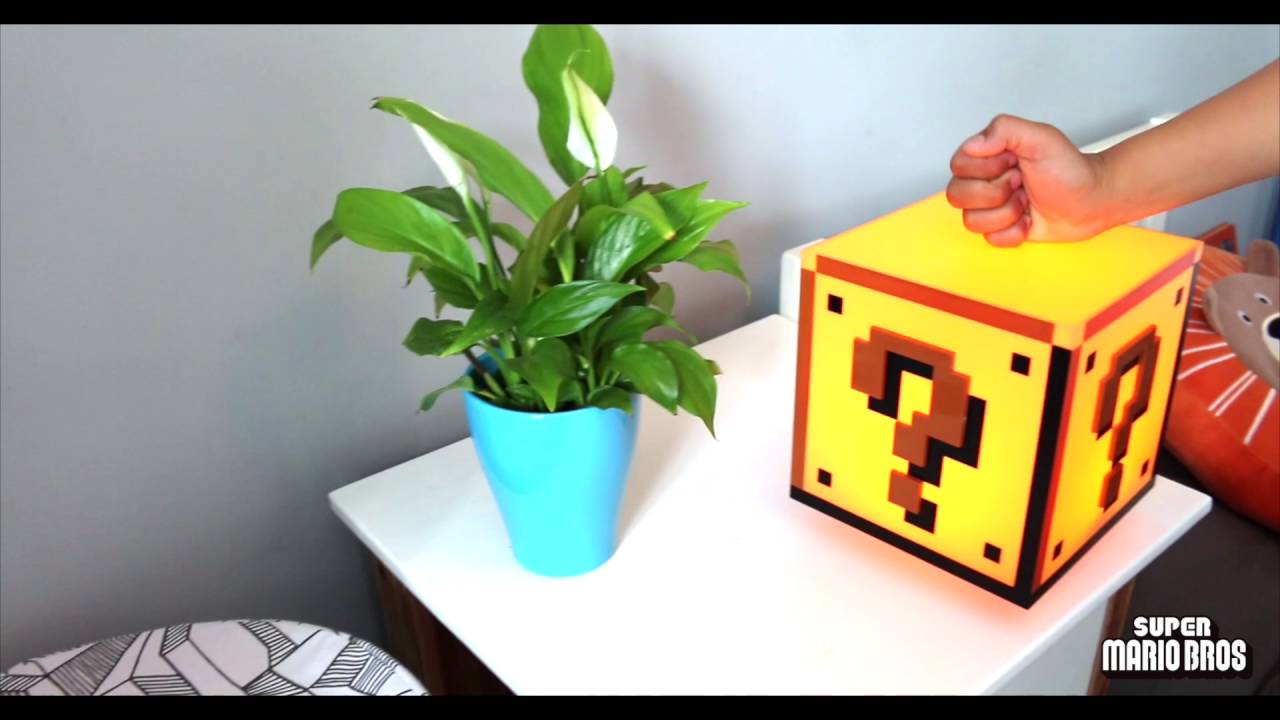 mario question block lamp