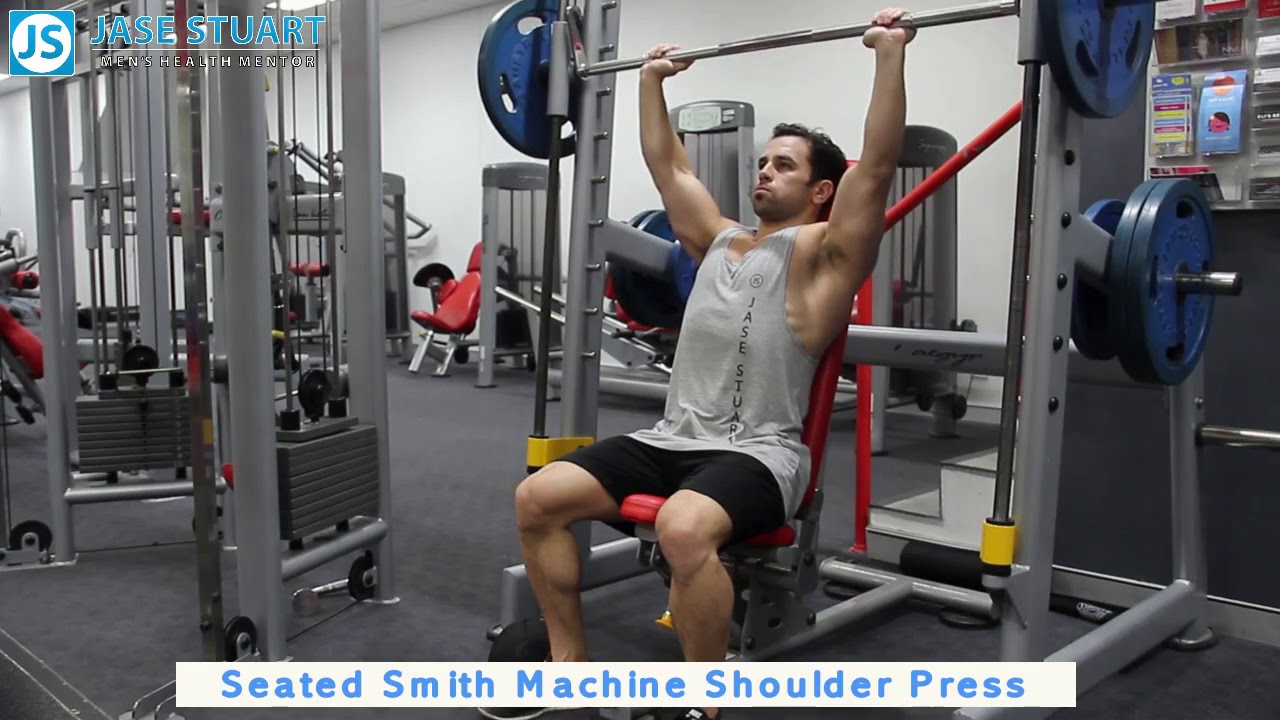 seated smith machine shoulder press