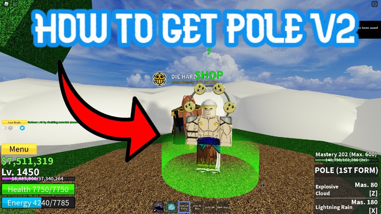 how to get pole v2