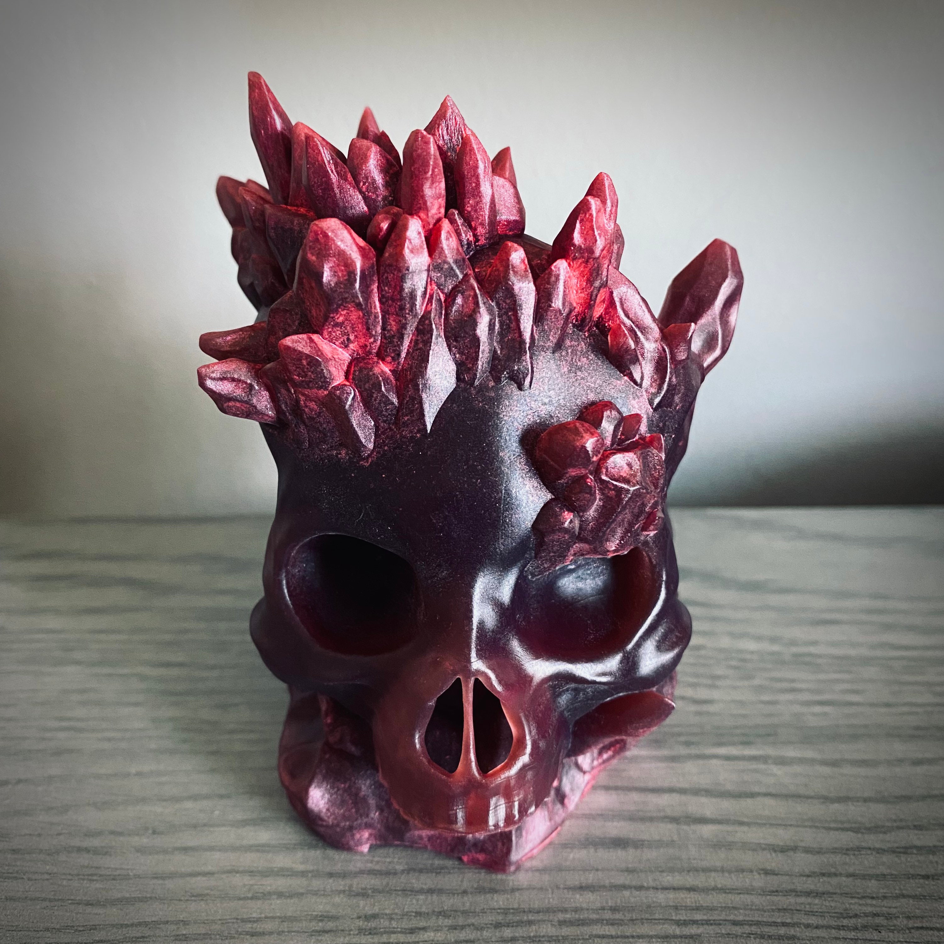 crimson crystal skull