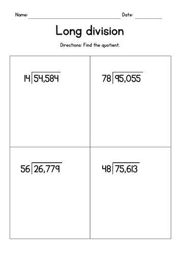 represent division with 2 digit divisors