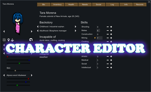 rimworld character editor