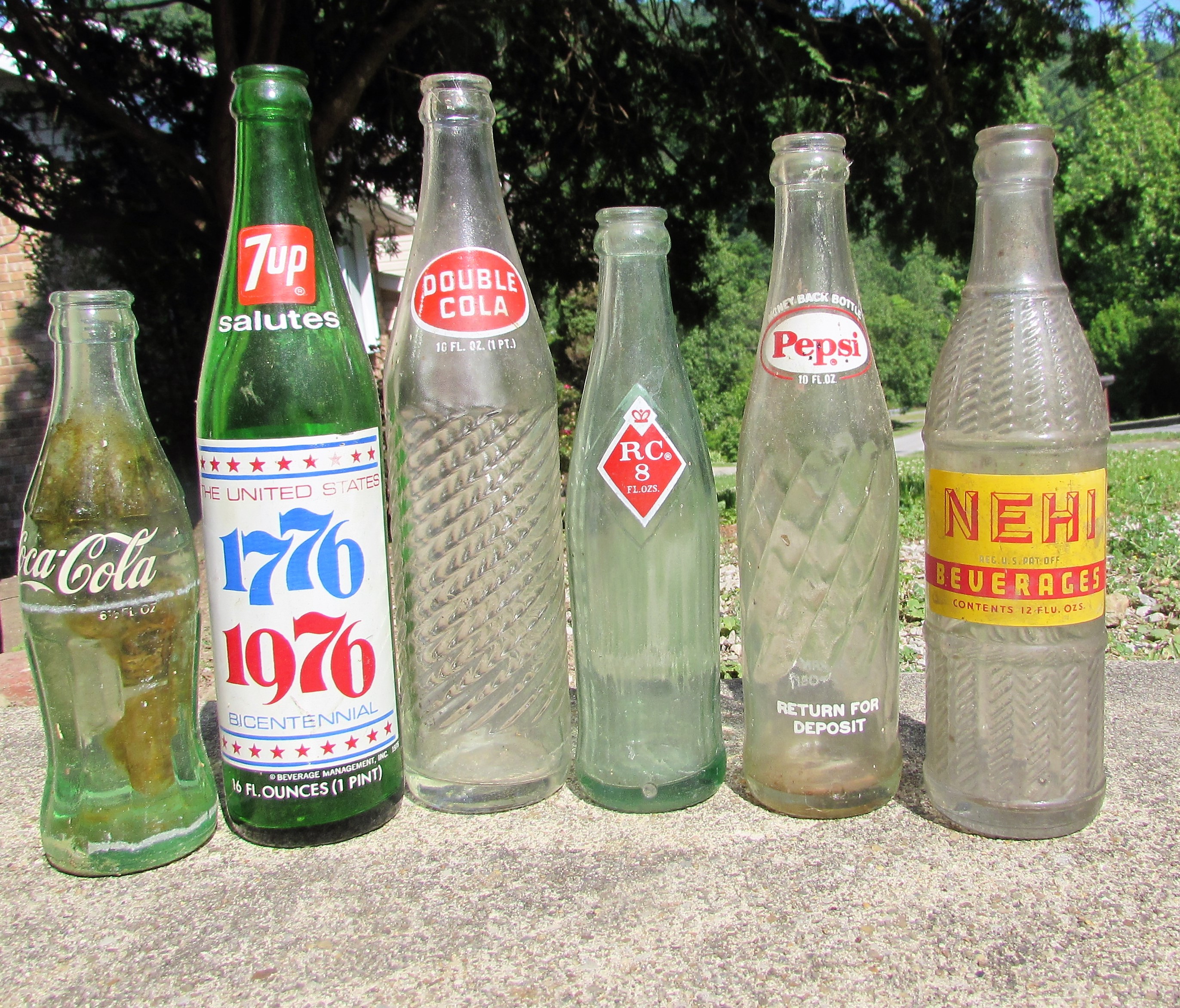 glass pop bottles