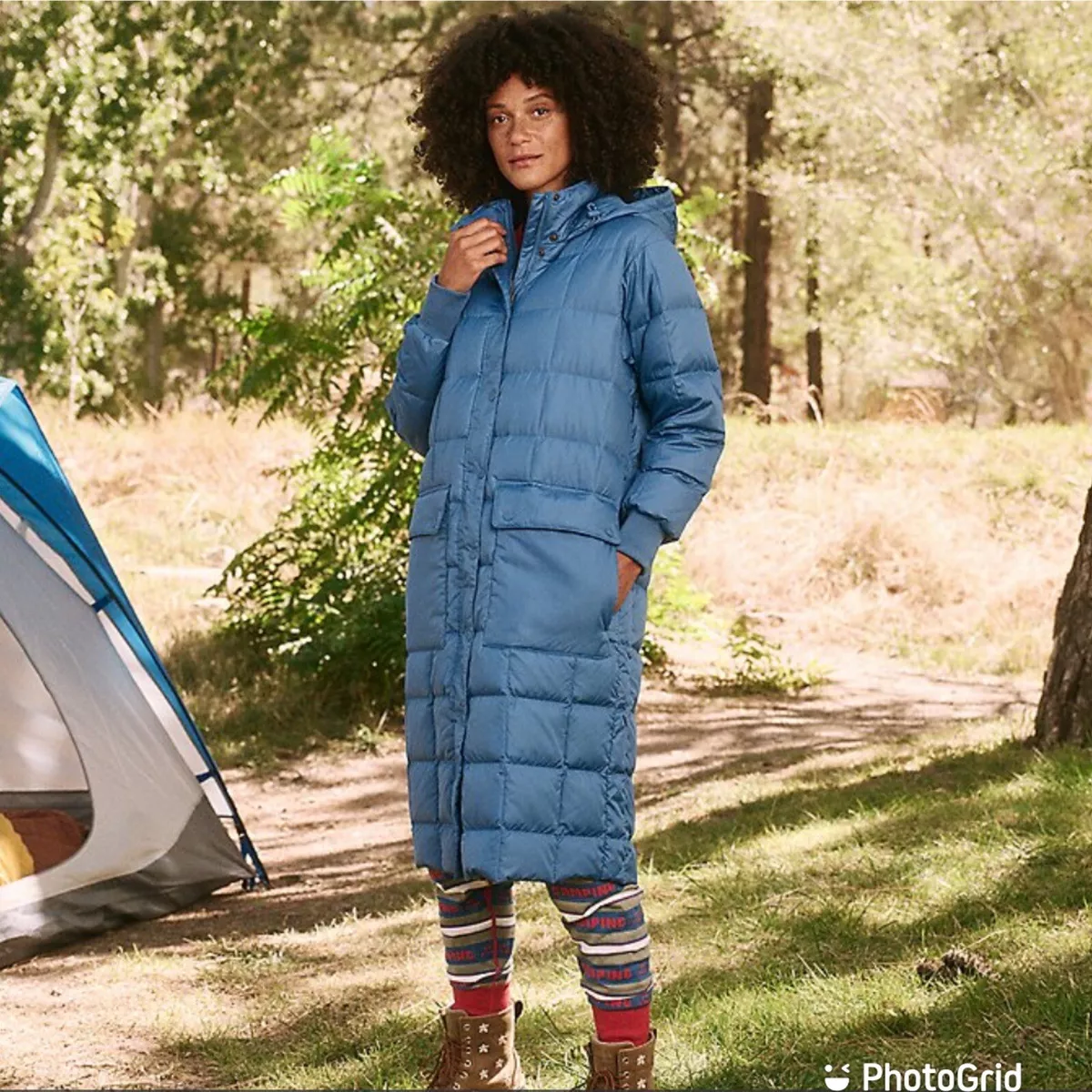 eddie bauer long puffer coat