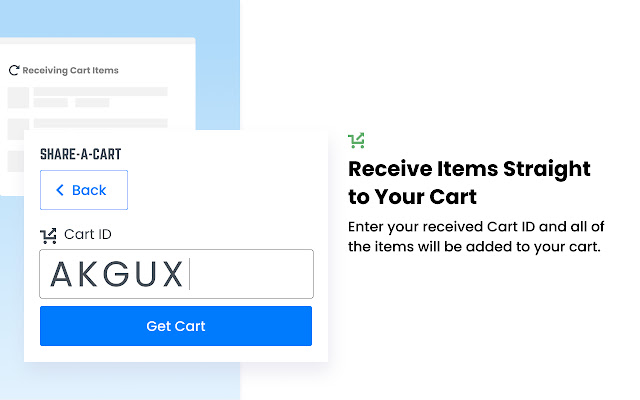 share a cart for amazon