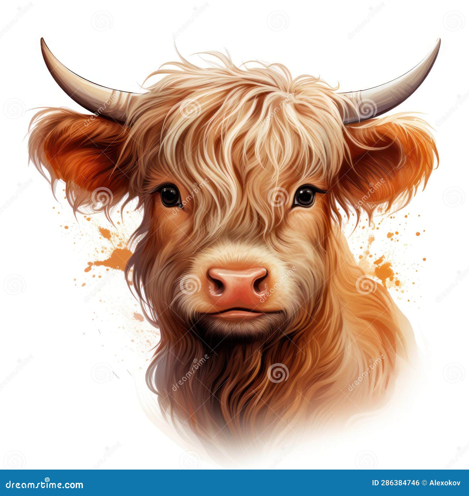 highland cow clipart