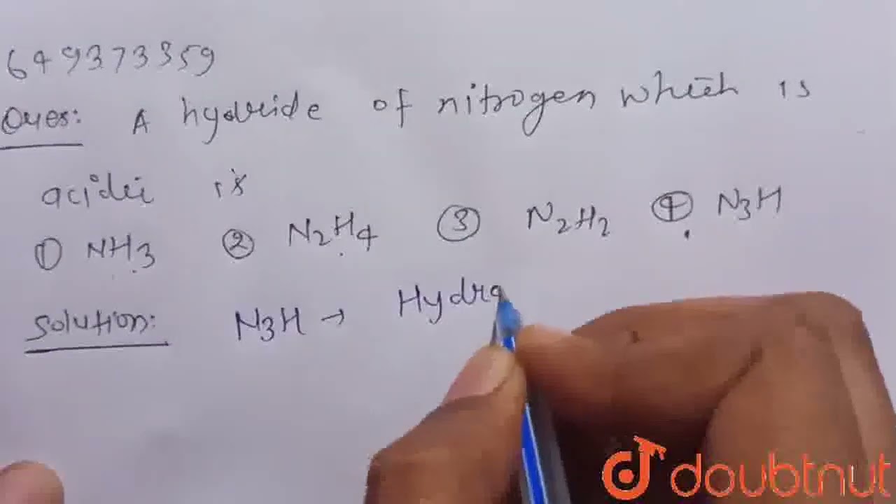 acidic nitrogen hydride