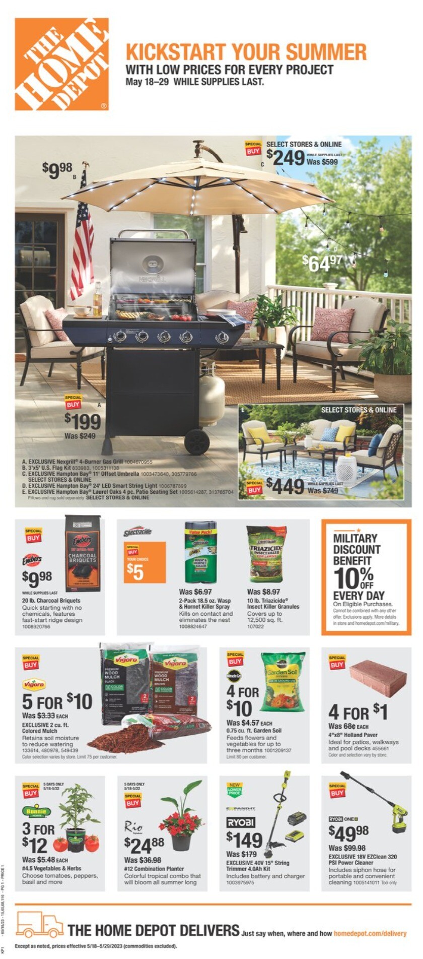 home depot current ad