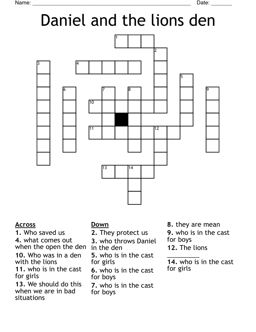 dan word crossword solver