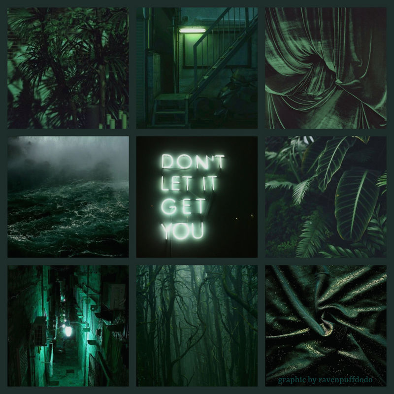 dark green aesthetic