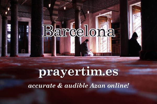 prayer time in barcelona