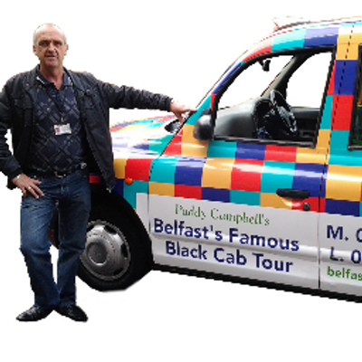 black cab tours belfast paddy