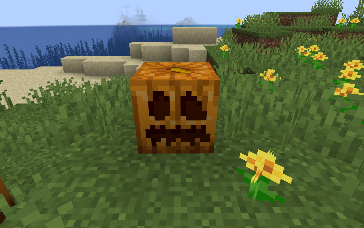 how to make carved pumpkin minecraft