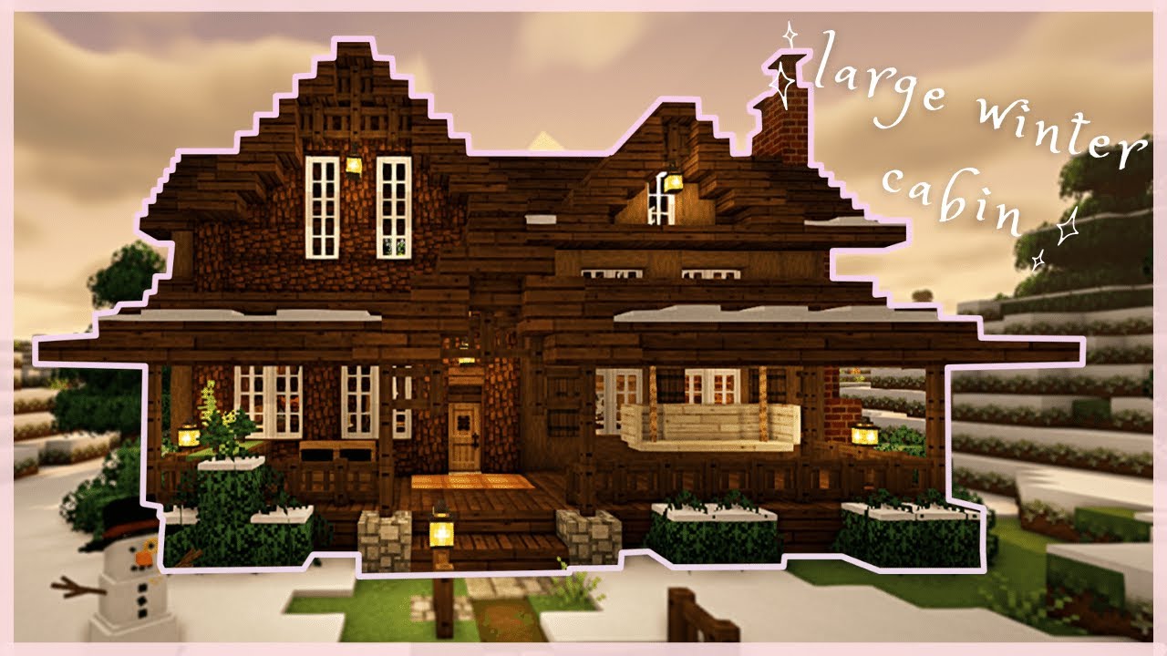 minecraft winter house