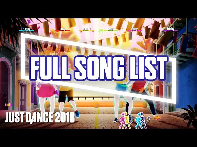 just dance 2018 tracklist