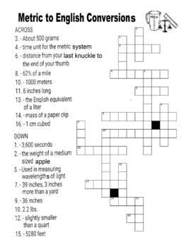 metric feet crossword