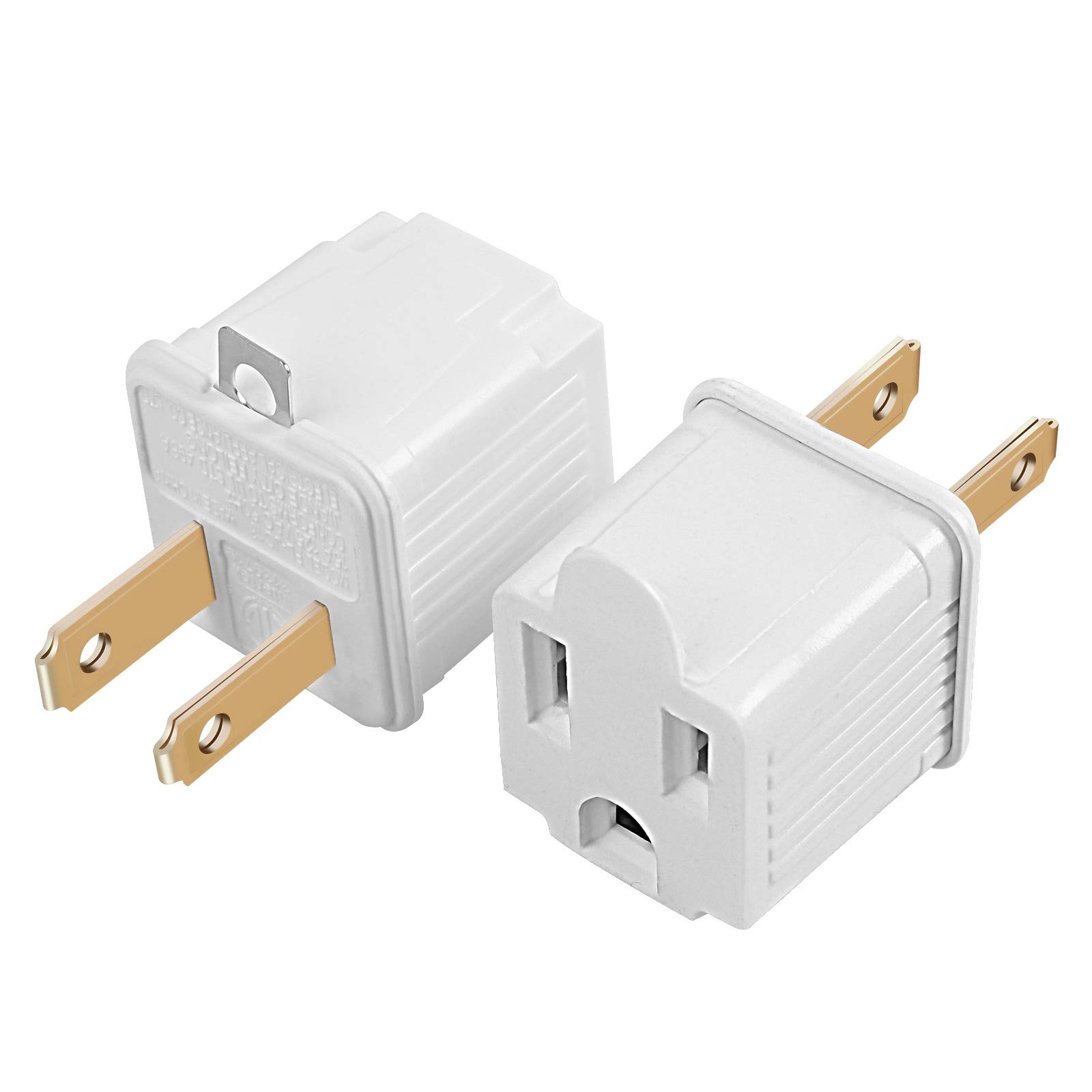 3 prong plug into 2 prong outlet