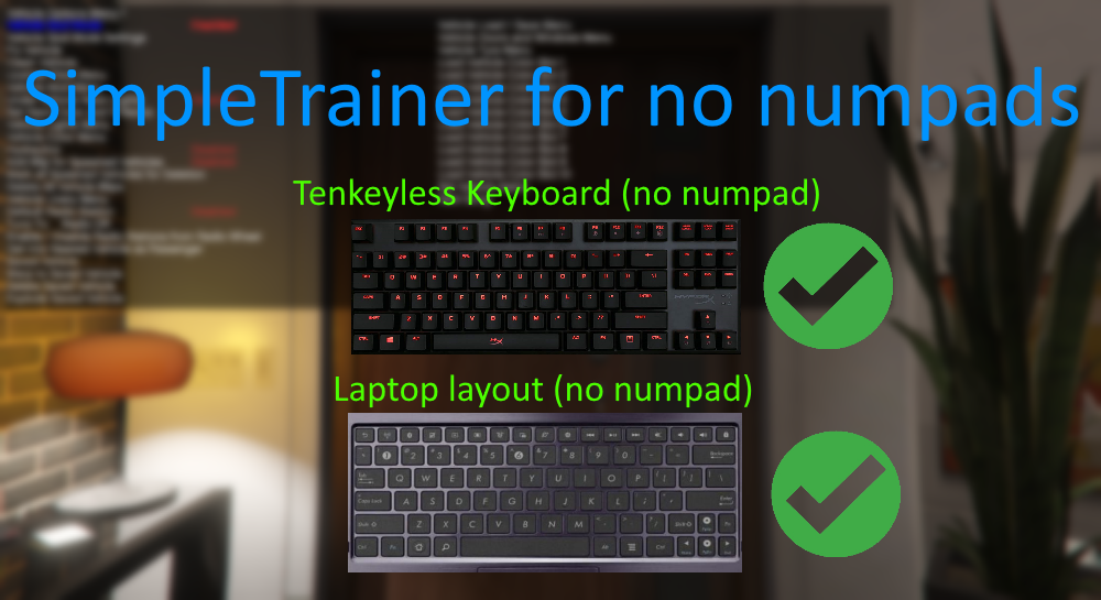 how to use simple trainer without numpad